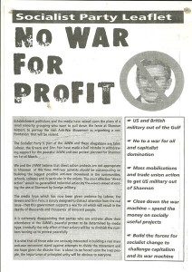 No War for Profit