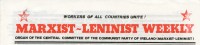 Marxist-Leninist Weekly