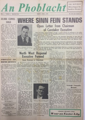 An Phoblacht, Vol. 1, No. 2