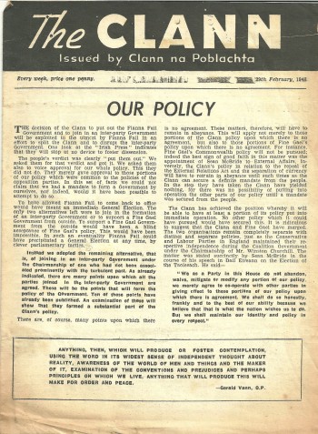The Clann, 29th February 1948