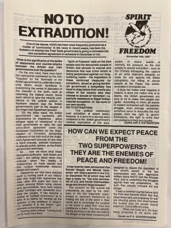 Spirit of Freedom, November 14th 1987