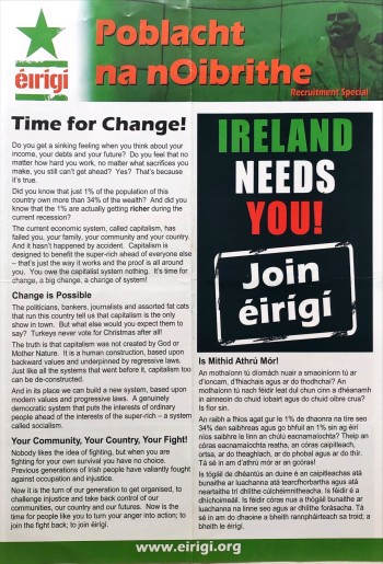 Poblacht na nOibrithe, Recruitment Special