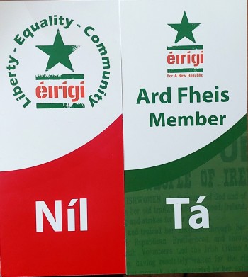 Ard Fheis Voting Card