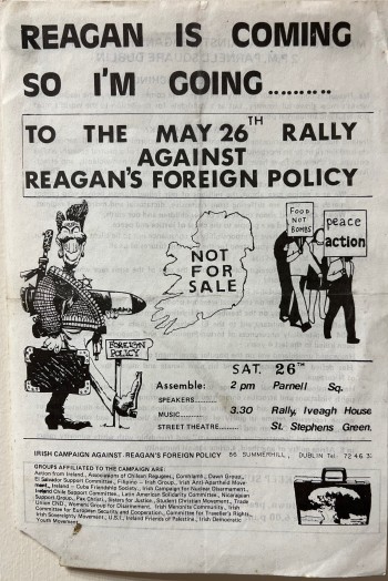 Reagan Is Coming So I'm Going… To The May 26th Rally Against Reagan's Foreign Policy