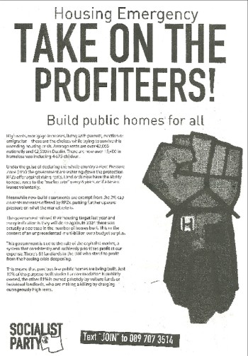 Housing Emergency: Take On The Profiteers!