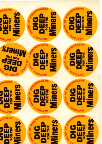 Dig Deep for the Miners (Sticker Sheet)