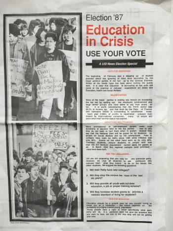 Election '87, Education in Crisis: Use Your Vote