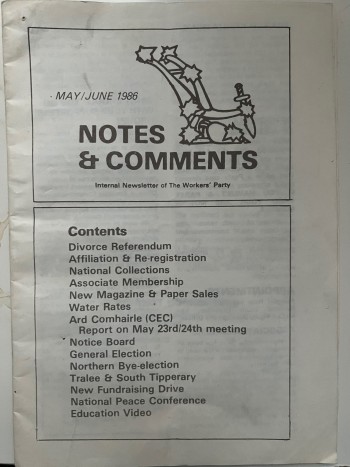 Notes & Comments, May/June 1986