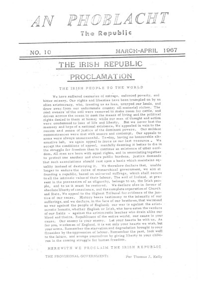 An Phoblacht, Vol. 1, No. 10