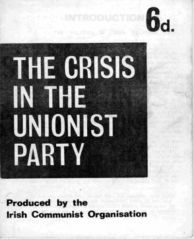 The Crisis in The Unionist Party