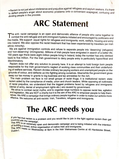 ARC Statement