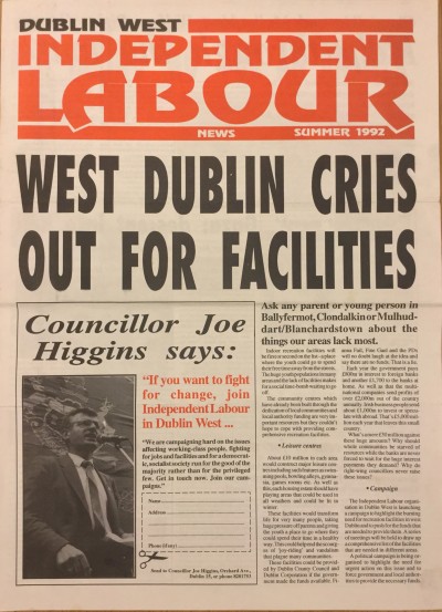 Dublin West Independent Labour News, Summer 1992