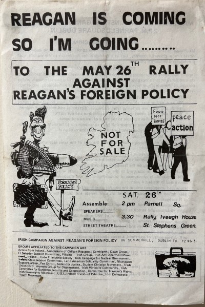 Reagan Is Coming So I'm Going… To The May 26th Rally Against Reagan's Foreign Policy