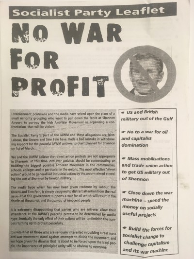 No War for Profit