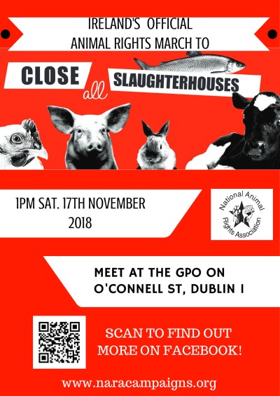 Ireland's Official Animal Rights March to Close All Slaughterhouses (2018)  — National Animal Rights Association | Irish Left Archive
