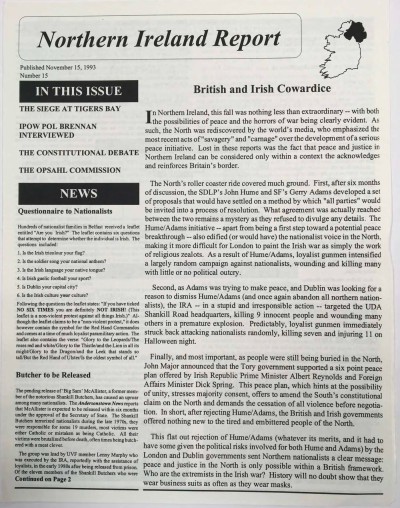 Northern Ireland Report, No. 15