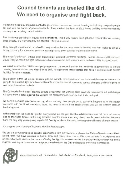 Council Tenants Are Treated Like Dirt. We Need To Organise And Fight Back.