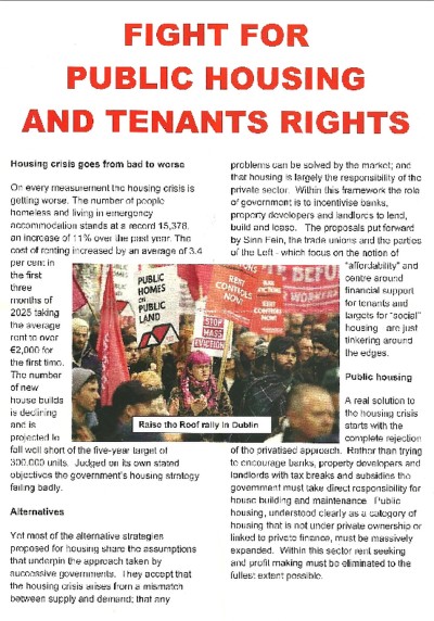 Fight For Public Housing And Tenants Rights