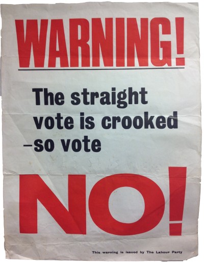 Warning! The straight vote is crooked - so vote no!
