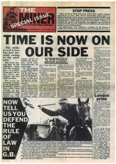 The Miner: Special Issue, June 30th, 1984