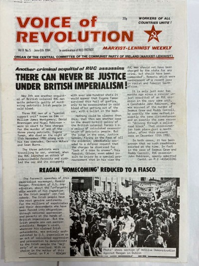 Voice of Revolution (Marxist–Leninist Weekly), Vol. 8, No. 5