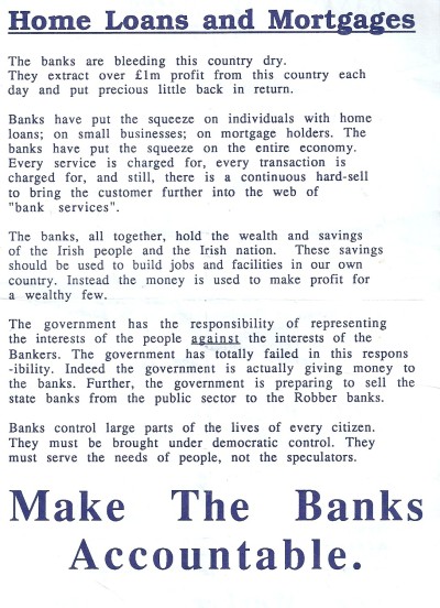 Make the Banks Accountable (Leaflet)