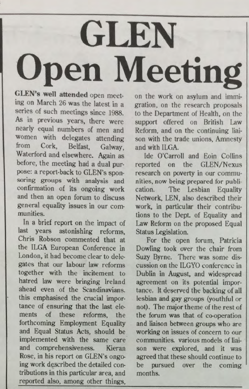 GCN Article: GLEN Open Meeting