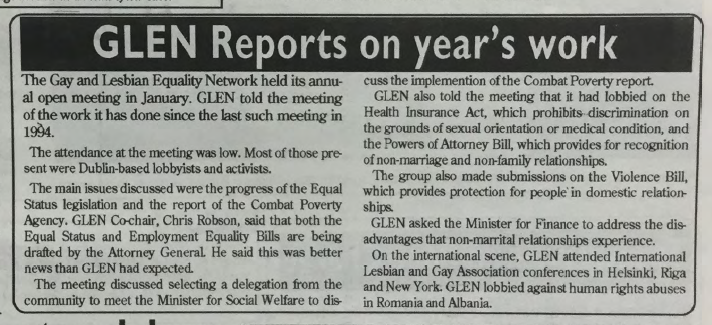 GCN Article: GLEN Reports on Year's Work