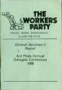 Ard Fheis/Annual Delegate Conference 1988: General Secretary's Report