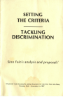 Setting the Criteria - Tackling Discrimination