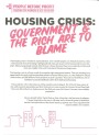 Housing Crisis: Government & The Rich Are to Blame