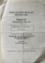 Rock Against Reagan Benefit Gig