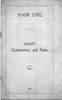 Saor Éire: Draft Constitution and Rules