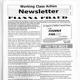 Working Class Action Newsletter
