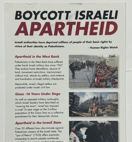 Boycott Israeli Apartheid
