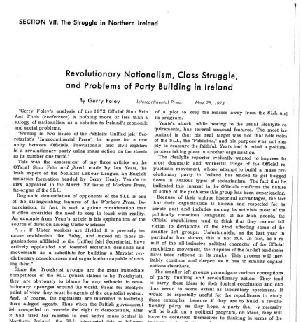 Revolutionary Nationalism, Class Struggle, and Problems of Party Building in Ireland scan.