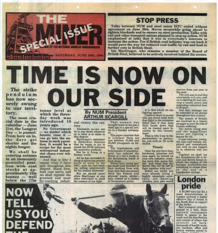 The Miner: Special Issue, June 30th, 1984 scan.
