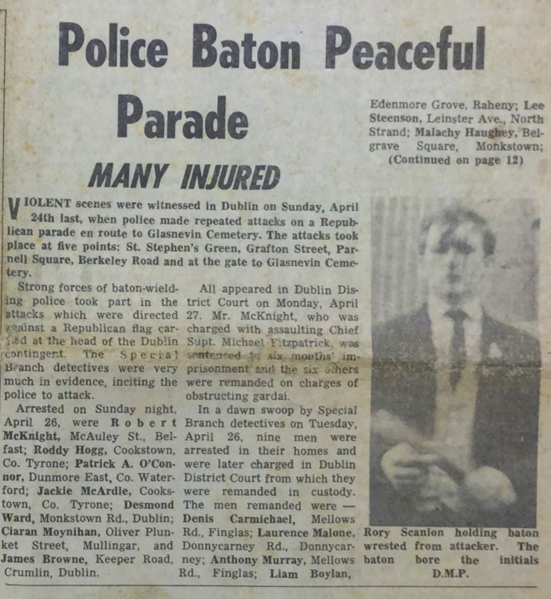 United Irishman: 1966 50th Anniversary - Dublin - Police Baton